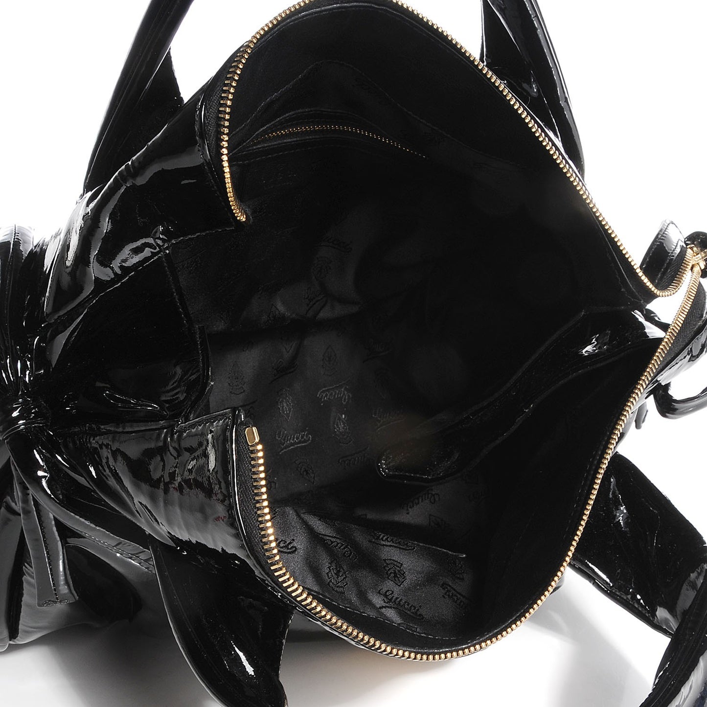 Patent Medium Hysteria Top Handle Bag Black