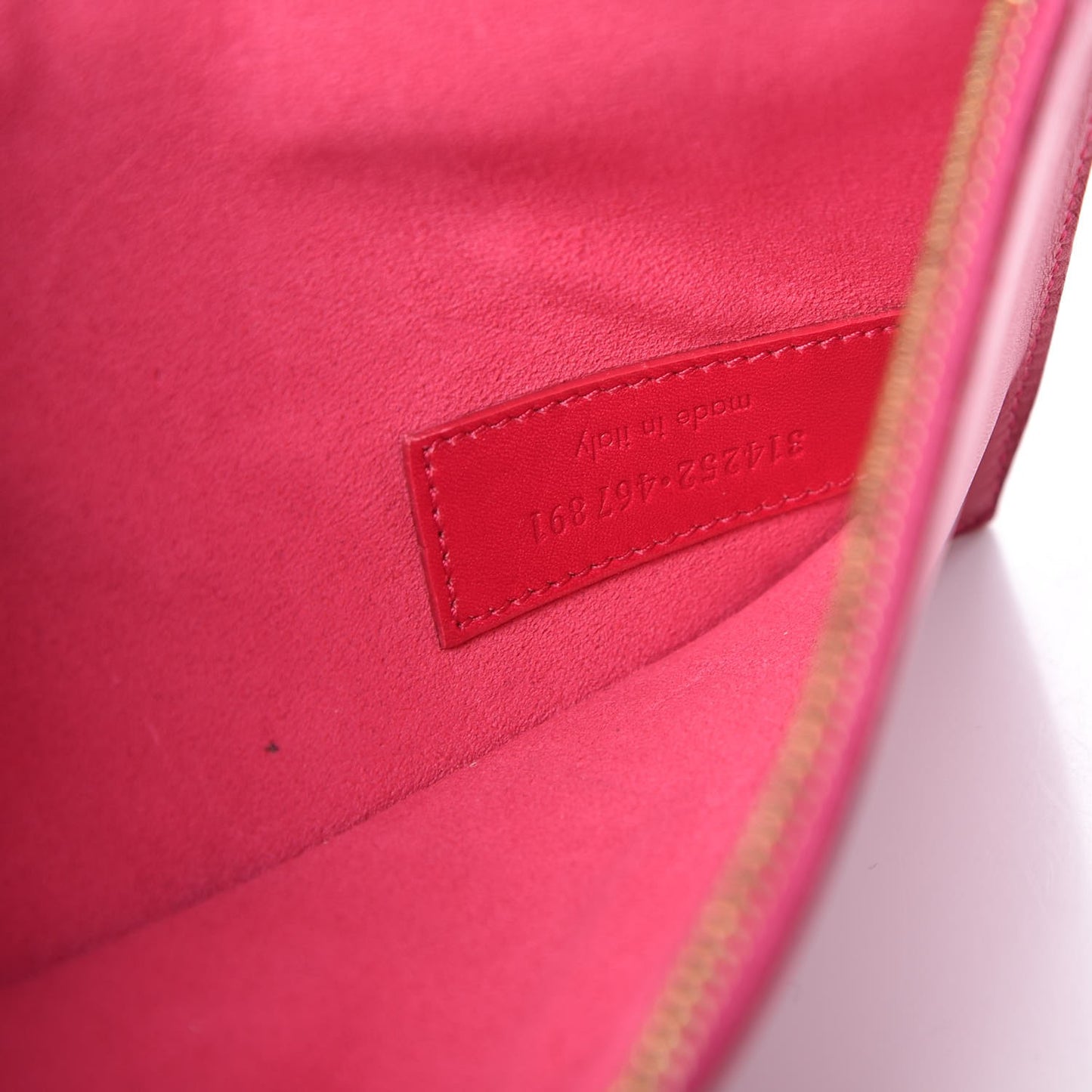 Calfskin Suede Reversible East West Shopper Tote Fuchsia