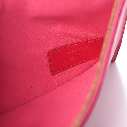Saint Laurent Calfskin Suede Reversible East West Shopper Tote Fuchsia 12 of 13