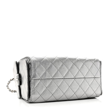 Chanel Metallic Caviar Quilted Small Chanel 25 Handbag Anthracite 4 of 10