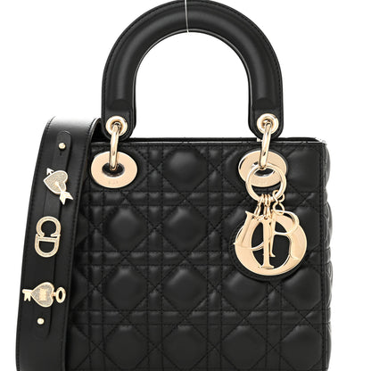Christian Dior Lambskin Cannage Small My ABCDior Lady Dior Black 7 of 11