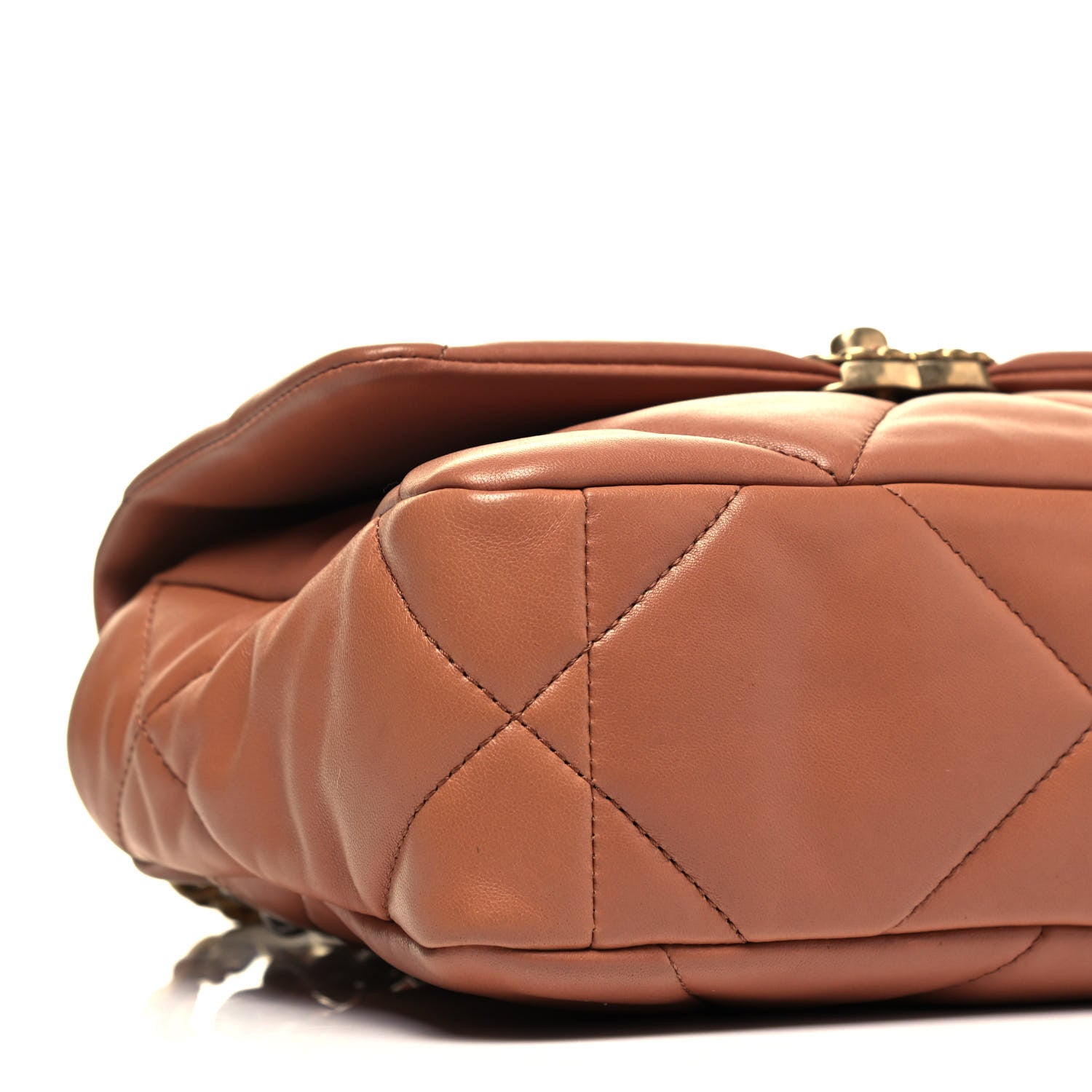 Chanel Lambskin Quilted Medium Chanel 19 Flap Brown 6 of 10