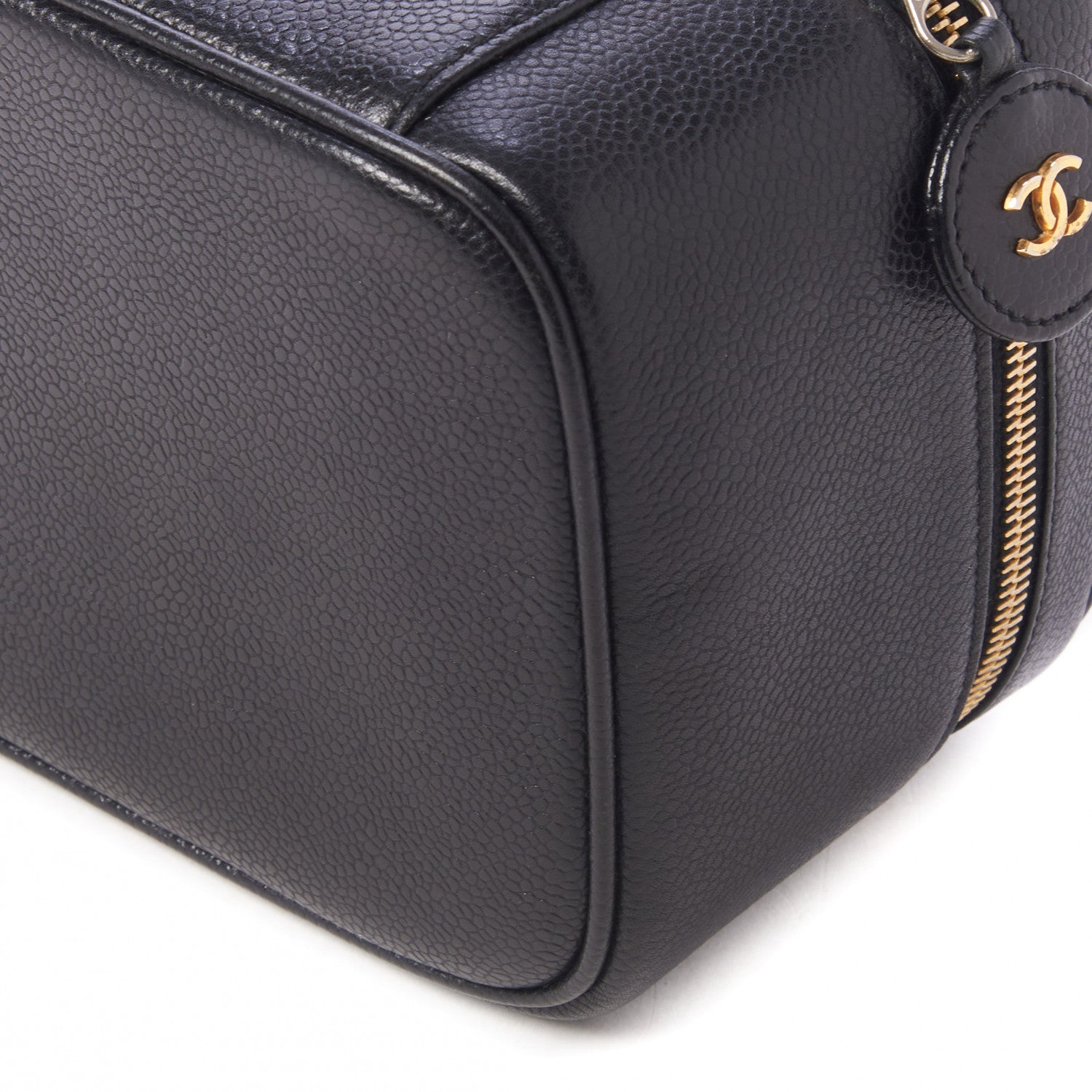Chanel Caviar CC Vanity Cosmetic Case Black 4 of 8