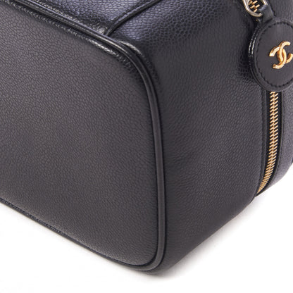 Chanel Caviar CC Vanity Cosmetic Case Black 4 of 8