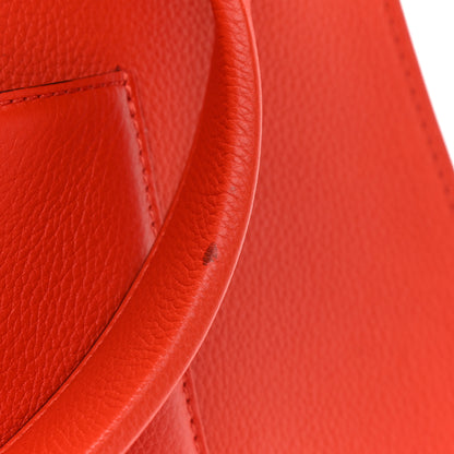 Celine Grained Calfskin Medium Edge Shoulder Bag Vermillion 10 of 12