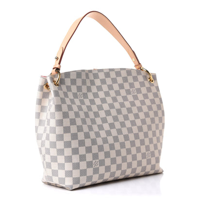 Louis Vuitton Damier Azur Graceful PM Rose Ballerine 3 of 13