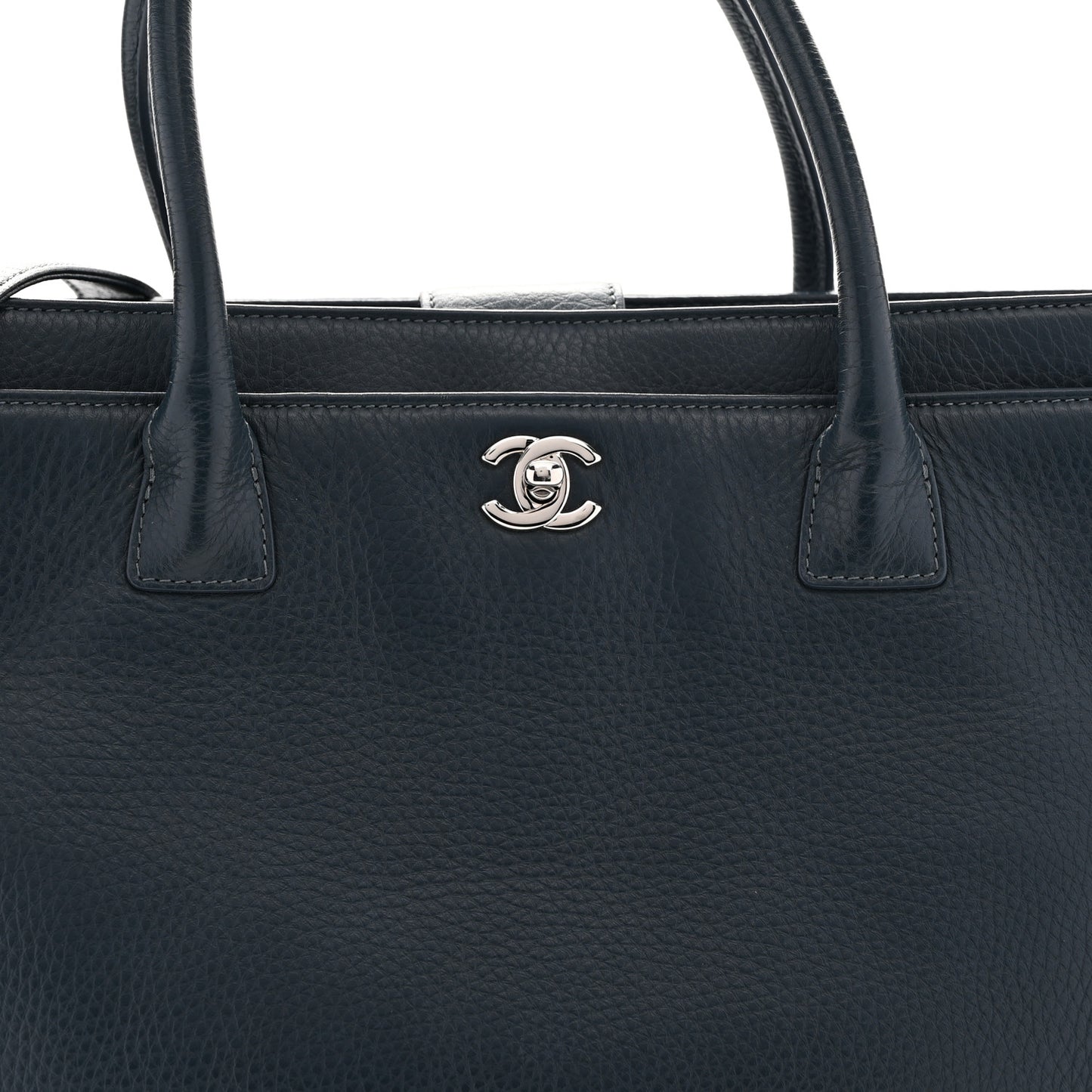 Deerskin Cerf Executive Shopper Tote Dark Blue
