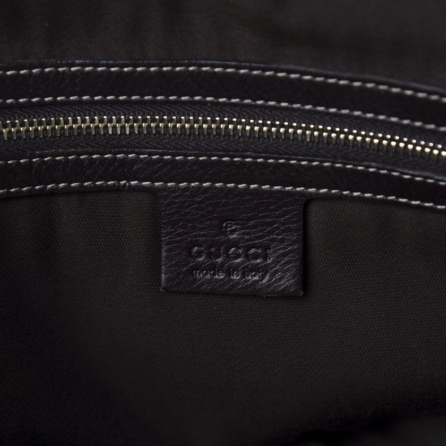 Calfskin Large Britt Shoulder Bag Dark Brown