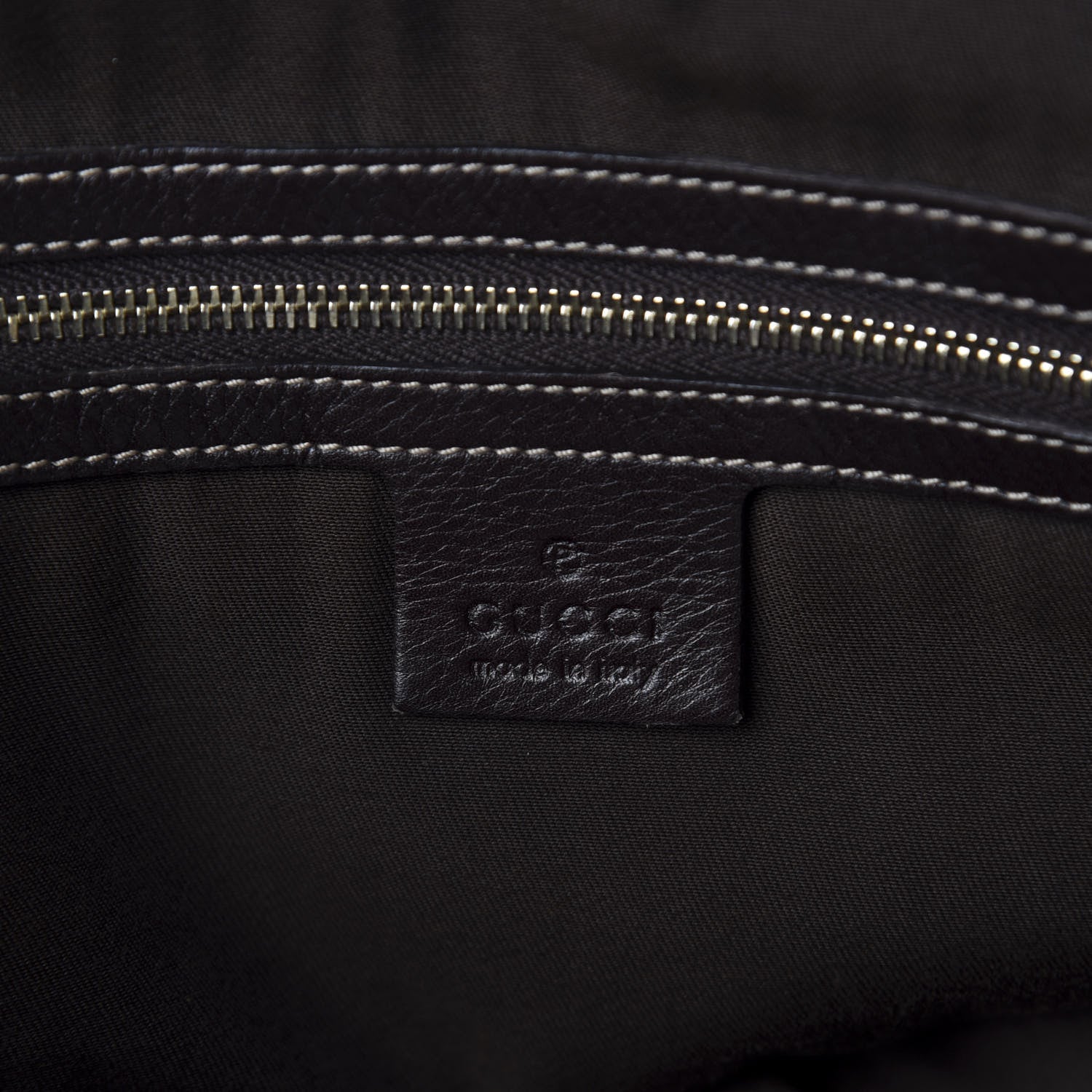 Gucci Calfskin Large Britt Shoulder Bag Dark Brown 8 of 10