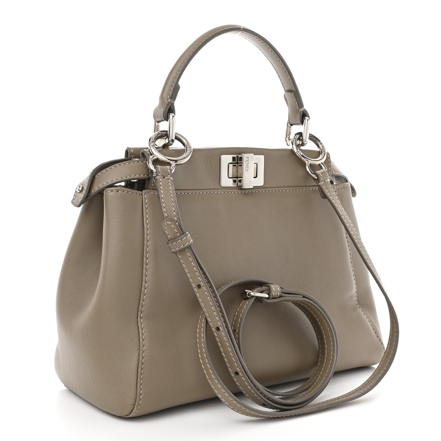 Nappa Mini Peekaboo Iconic Satchel Tortora