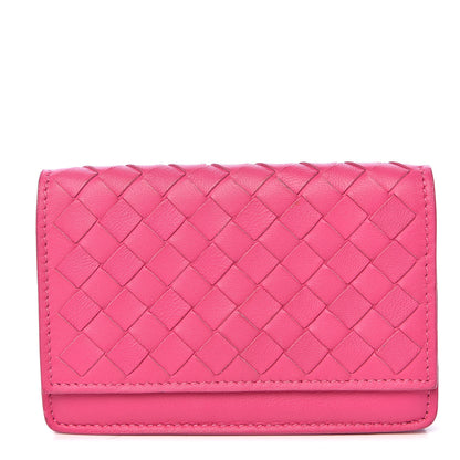 Bottega Veneta Nappa Intrecciato Card Holder Rosa Shock 1 of 7