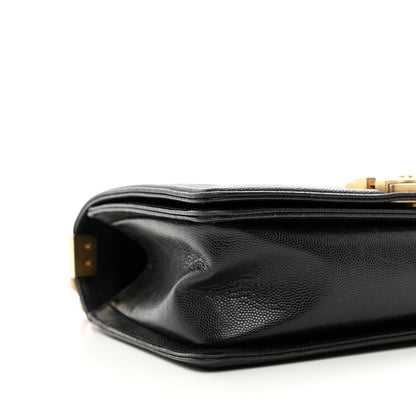 Chanel Caviar Quilted Medium Boy Flap Black 12 of 14