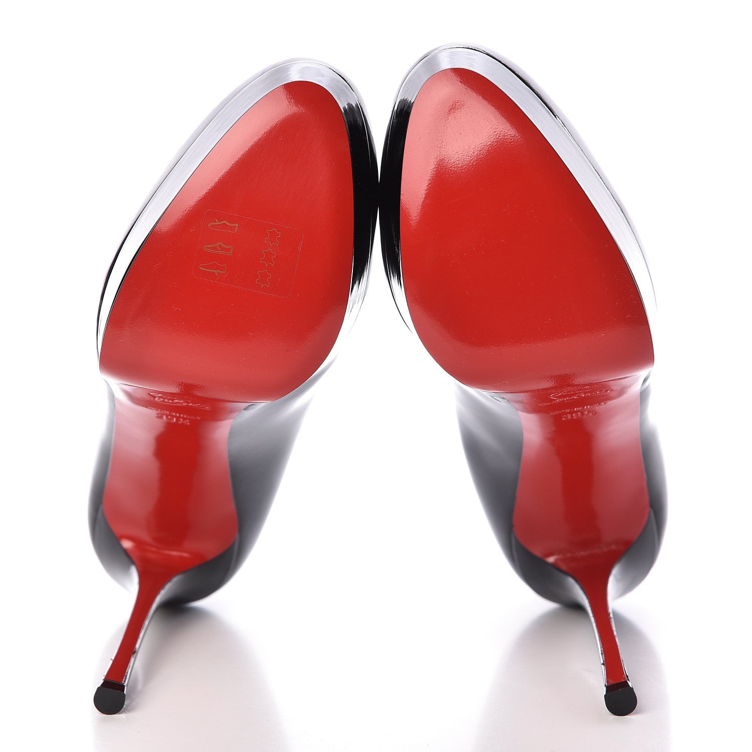 Christian Louboutin Patent Dirditta 130 Pumps 39.5 Black 5 of 8