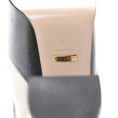 Gucci Malaga Kid Pearl Studded Vegas Platform Loafers 39 Mystic White 9 of 11