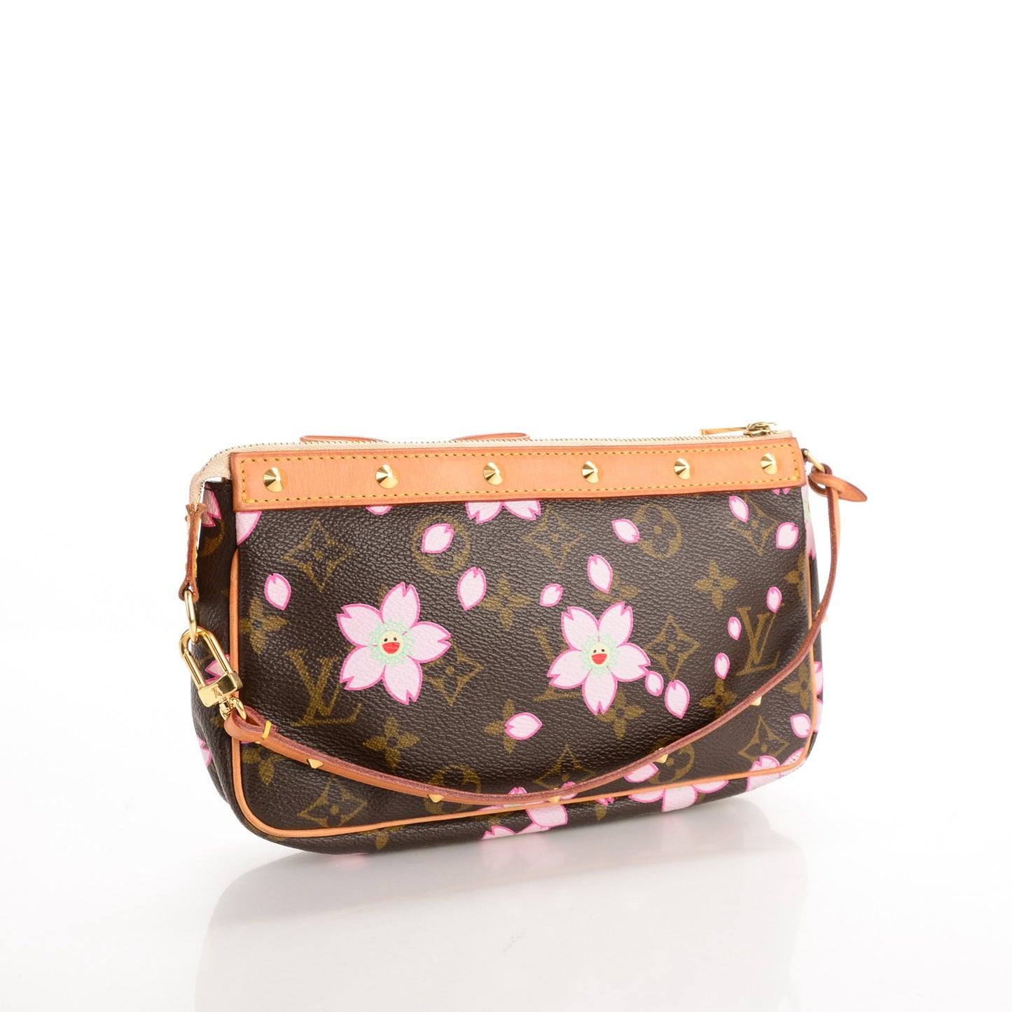 Monogram Cherry Blossom Pochette Accessories Brown