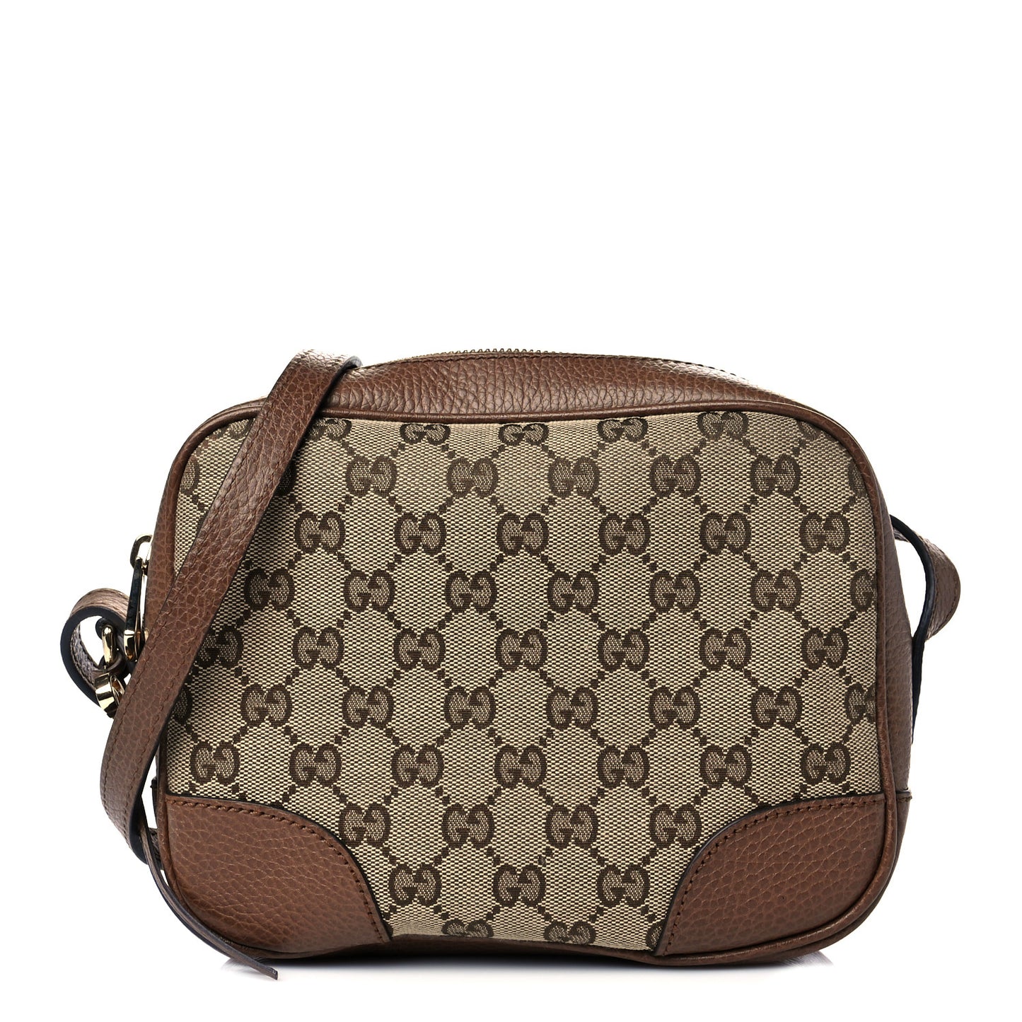 Monogram Mini Bree Messenger Bag Beige Tabacco