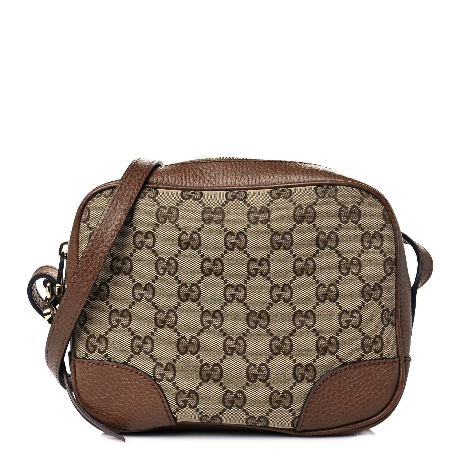 Gucci Monogram Mini Bree Messenger Bag Beige Tabacco 1 of 12
