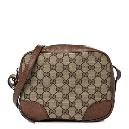 Gucci Monogram Mini Bree Messenger Bag Beige Tabacco 1 of 12