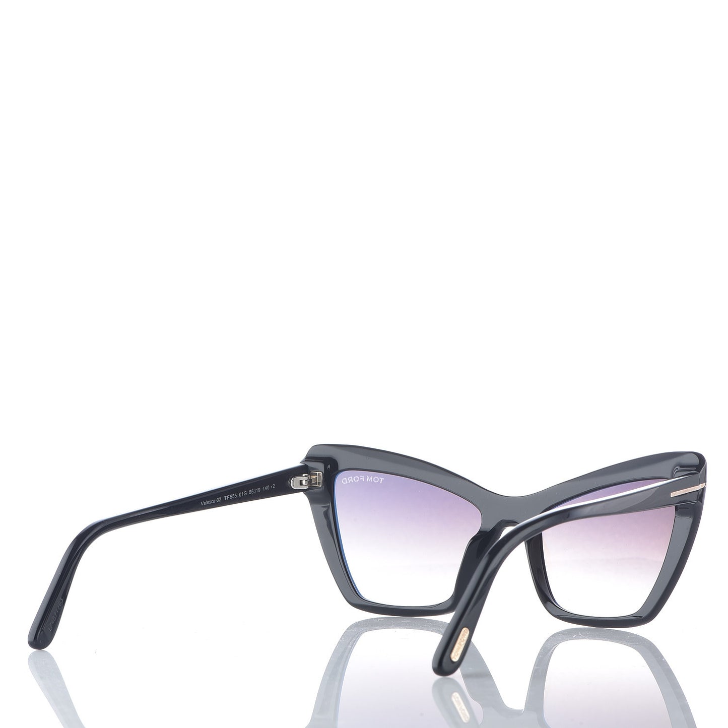 Valesca Cat Eye Sunglasses TF555 Black