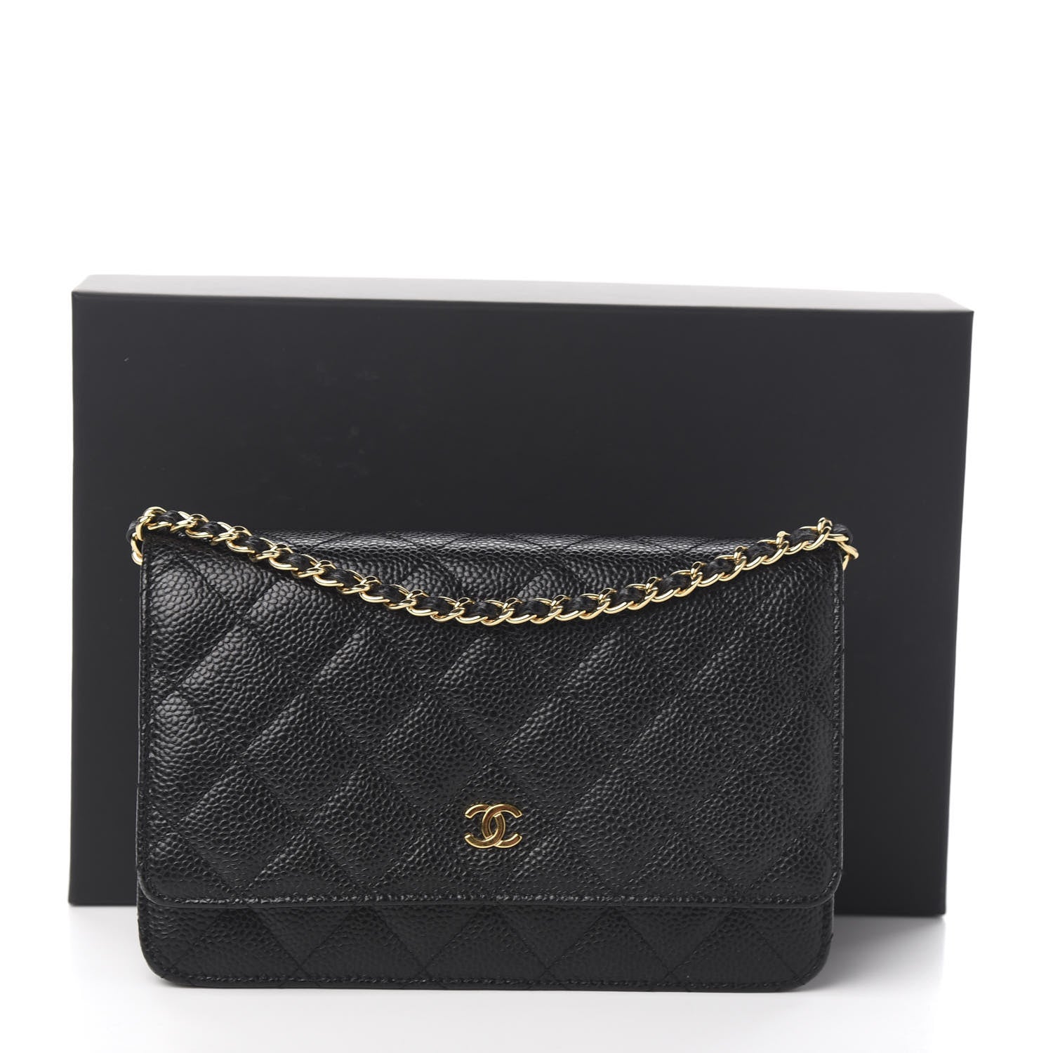 Chanel Caviar Quilted Wallet On Chain WOC Black 11 of 11