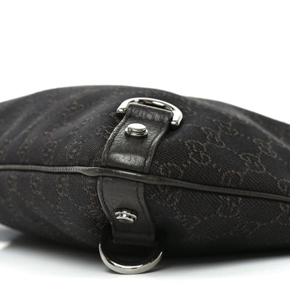 Gucci Denim Monogram Abbey Messenger Bag Dark Brown 10 of 10