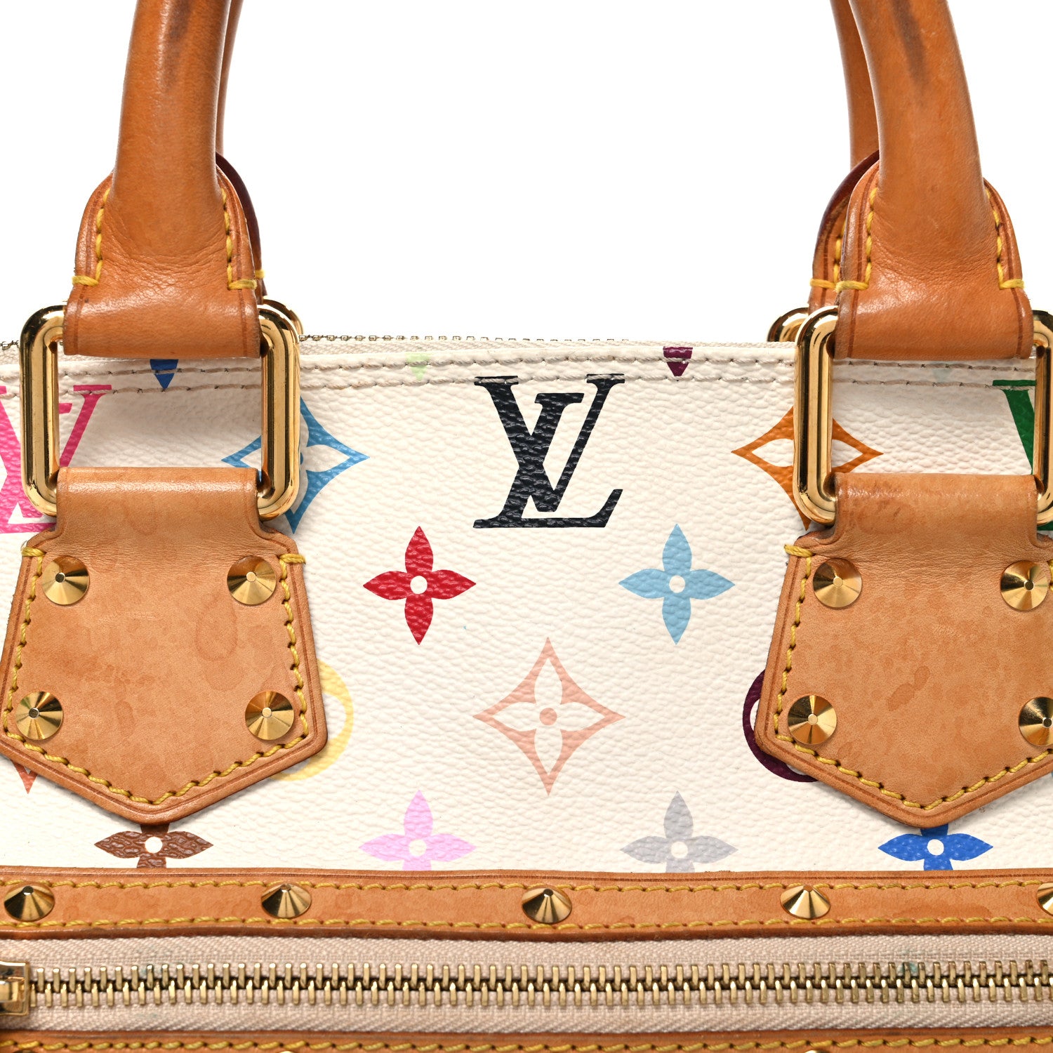 Louis Vuitton Monogram Multicolor Alma White 8 of 12