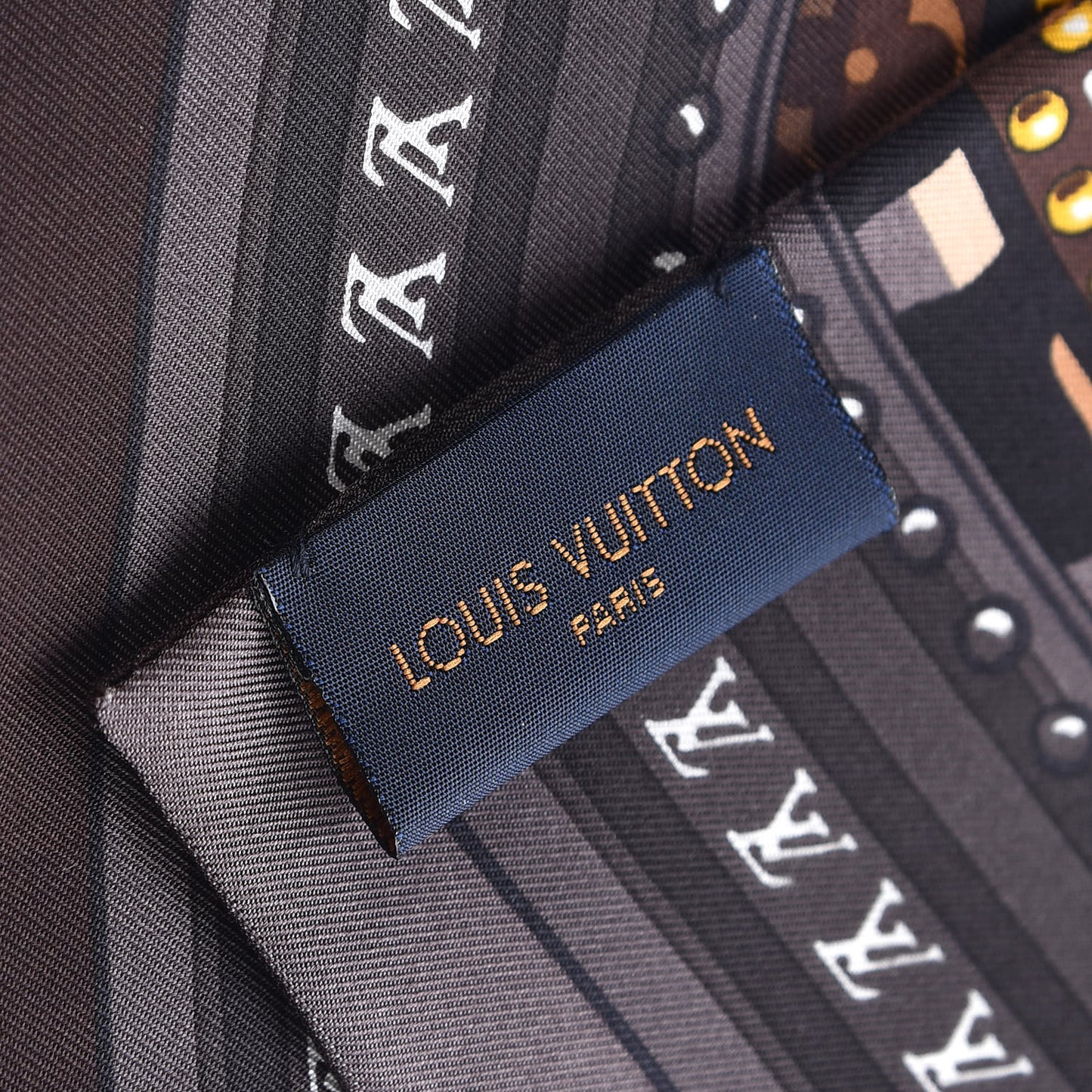Silk Monogram LV World Bandeau Brown
