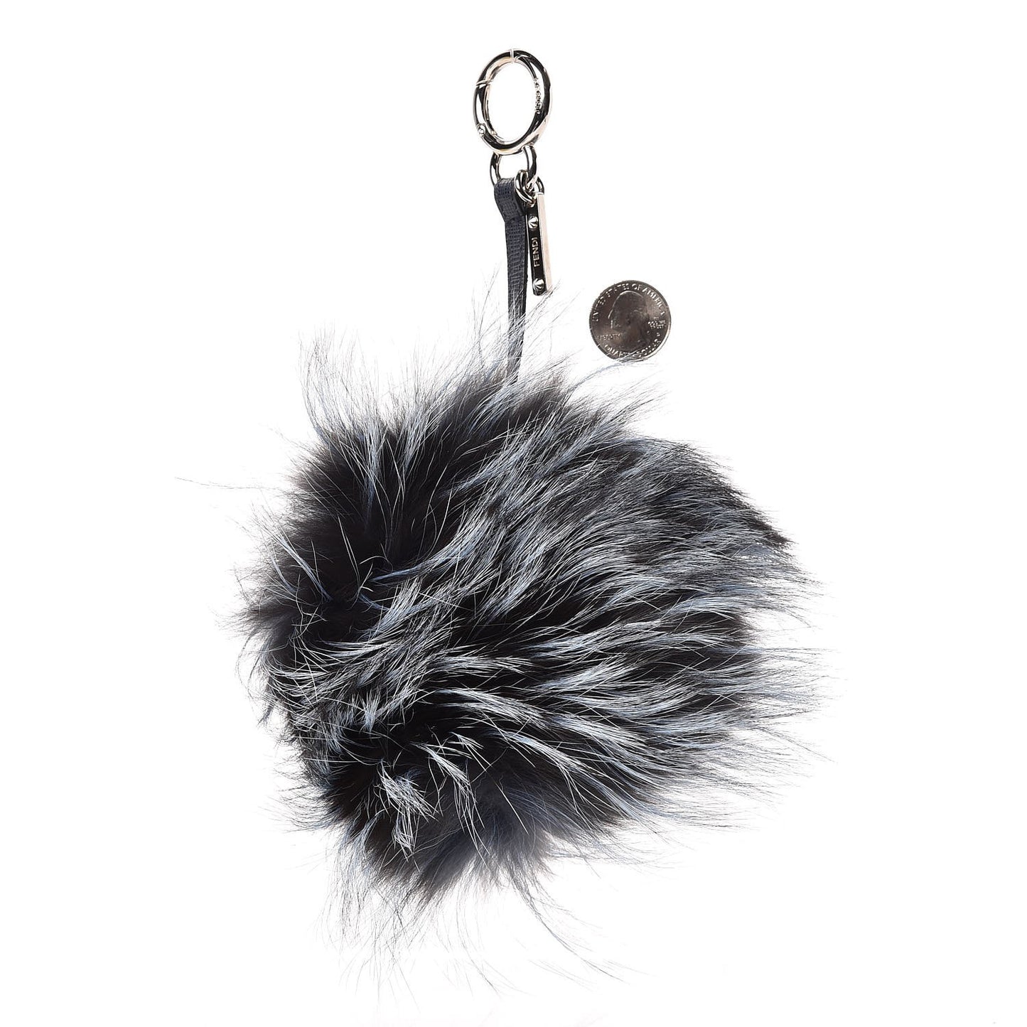 Fox Fur Vitello Nutty Monster Bag Charm Sky