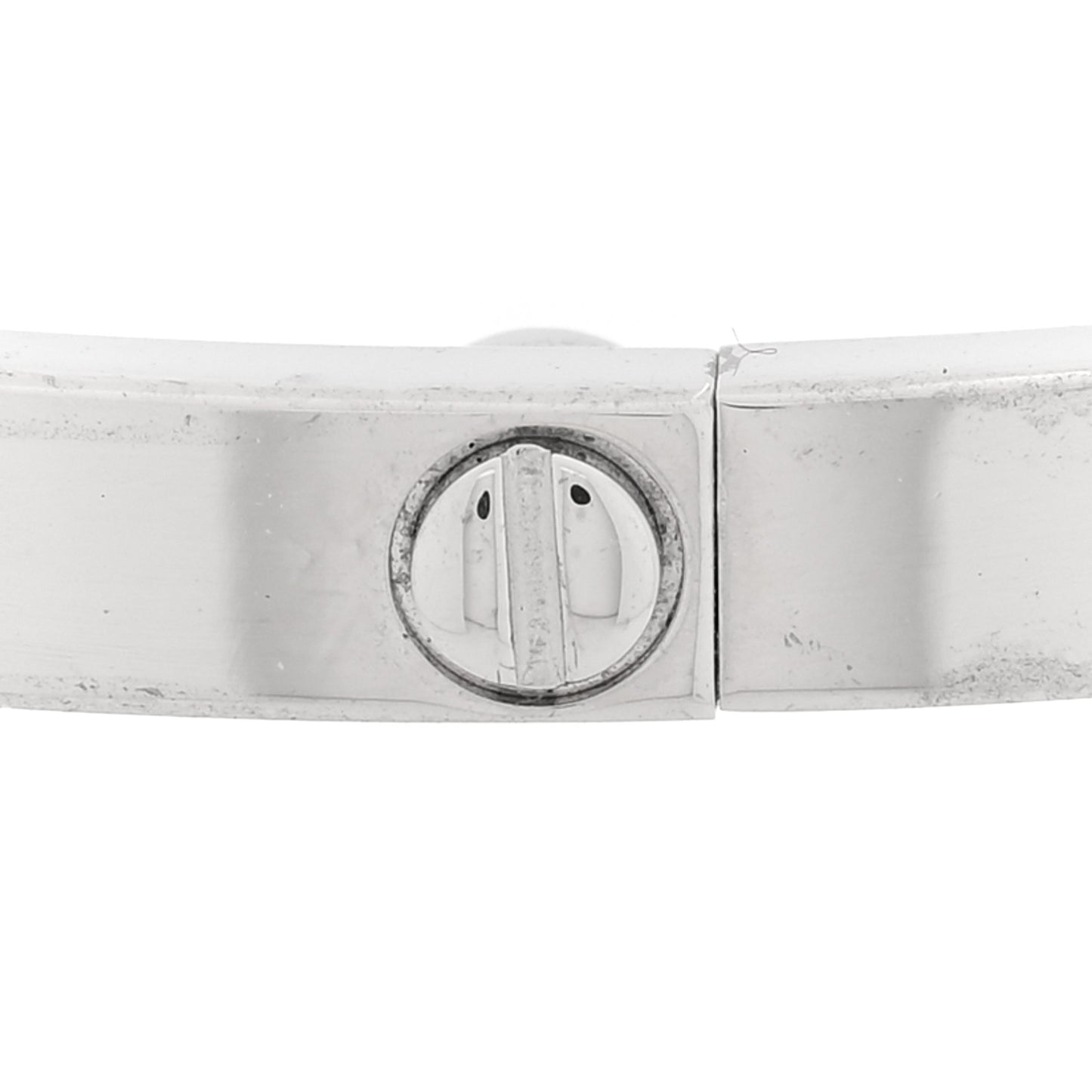 18K White Gold 10 Diamond Small LOVE Bracelet 17