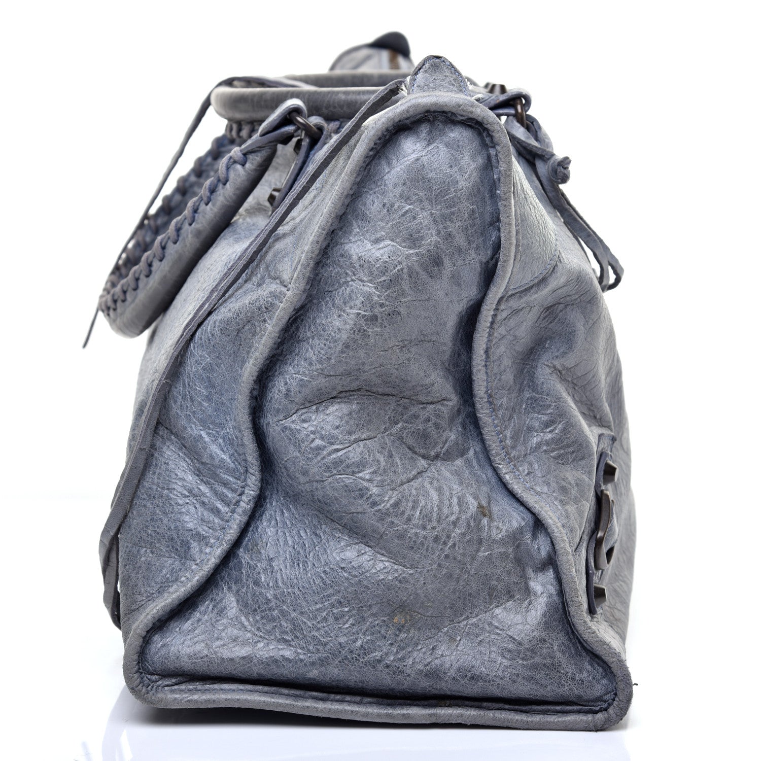 Balenciaga Agneau Classic Hardware Work Bleu Glacier 10 of 12