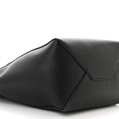 Celine Soft Grained Calfskin Medium Belt Cabas Phantom Black 10 of 11