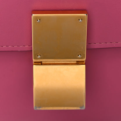 Celine Smooth Calfskin Medium Classic Box Flap Bag Pink 37 of 42