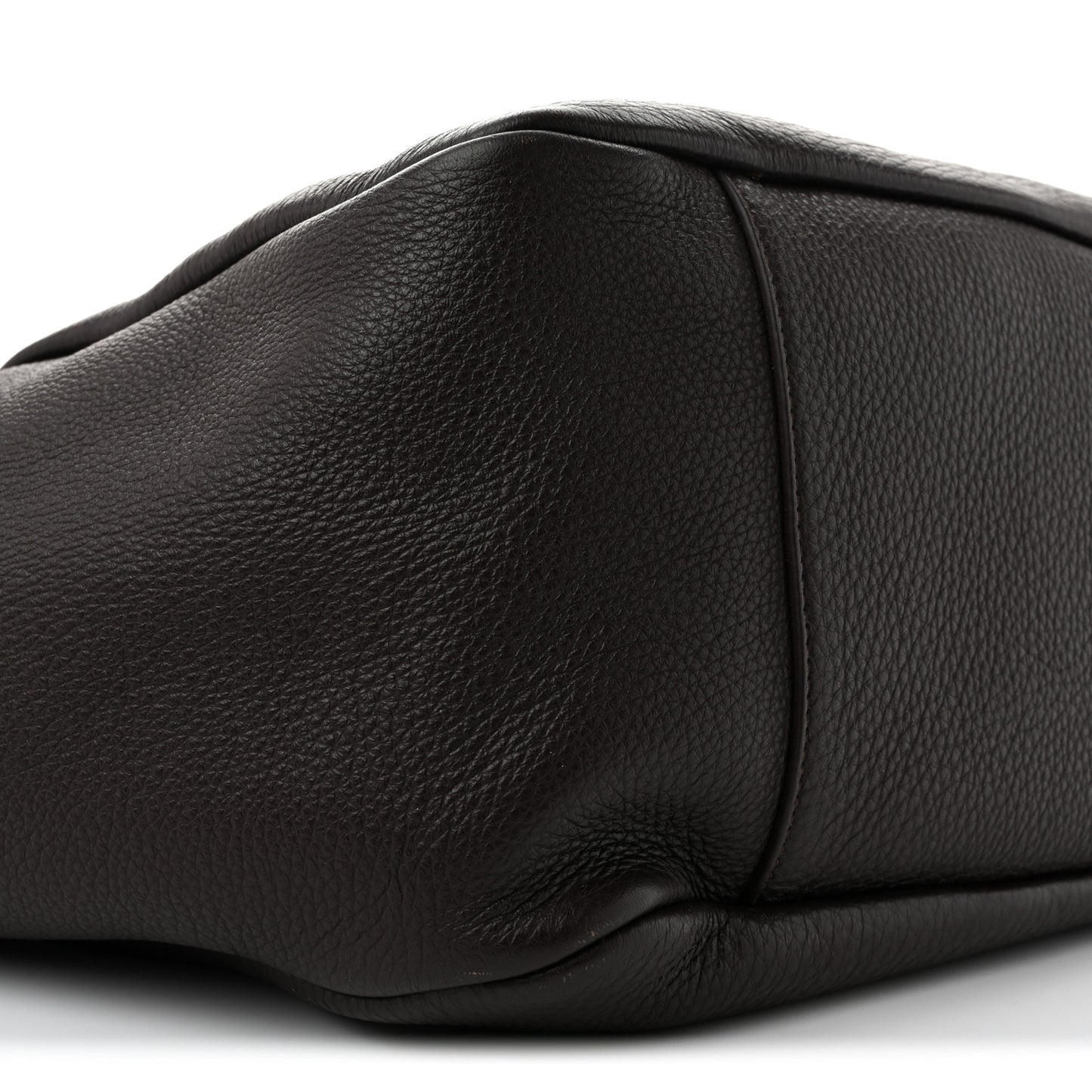 Grained Deerskin Bea Tote Sweet Chocolate