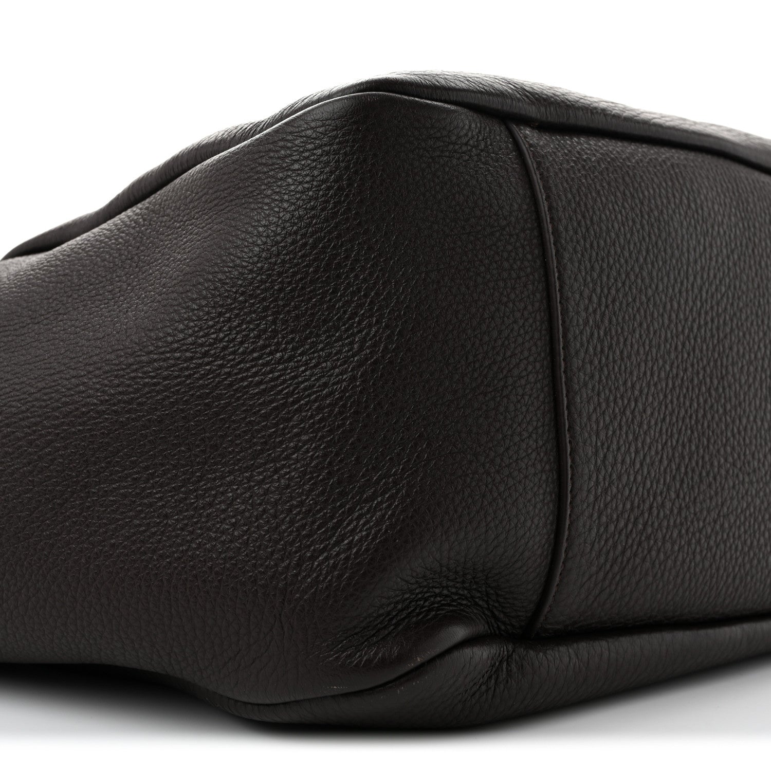 Saint Laurent Grained Deerskin Bea Tote Sweet Chocolate 9 of 13