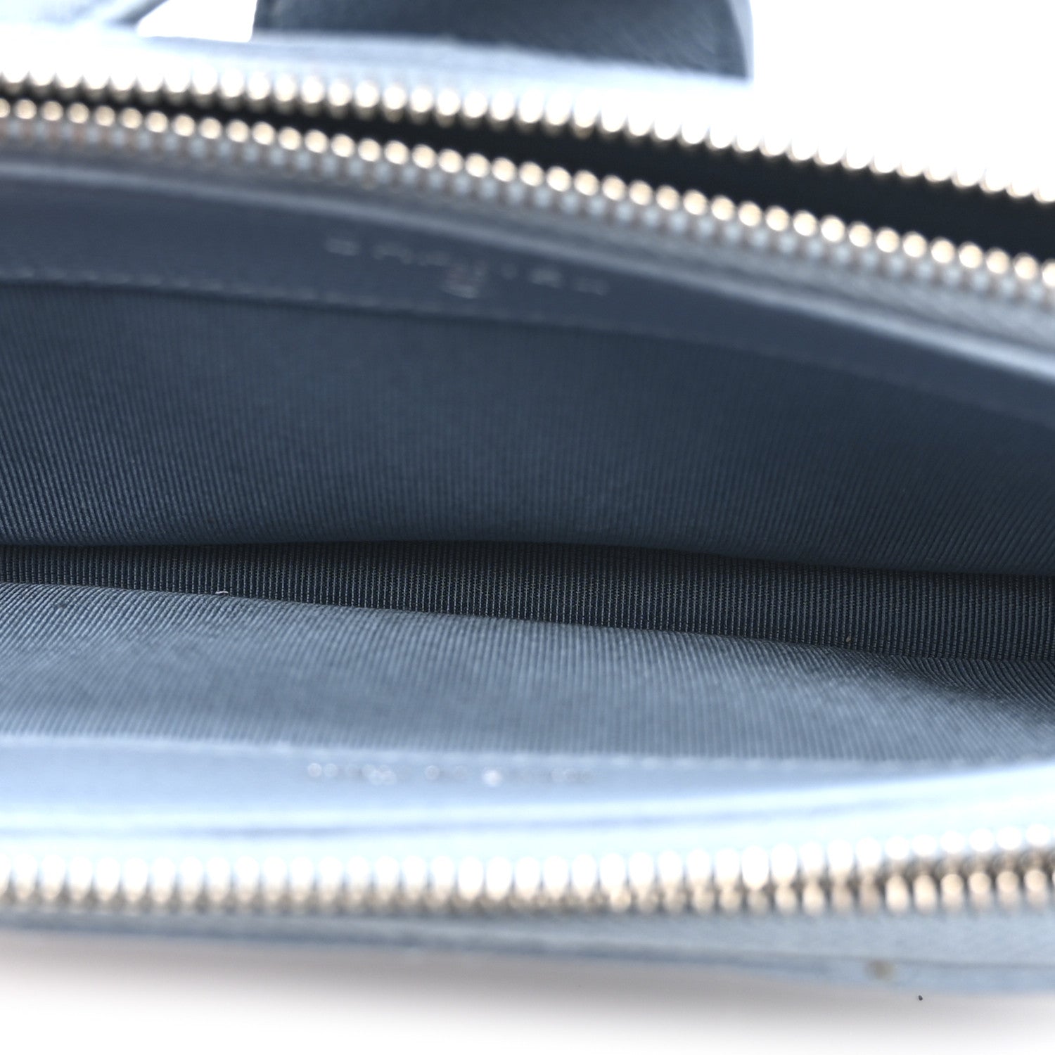 Chanel Caviar Quilted CC Box Clutch With Chain Blue 5 of 11