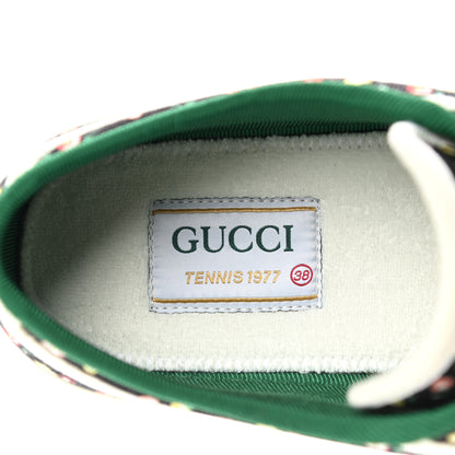 Gucci X LIBERTY OF LONDON Canvas Web Holly Print Womens 1977 Tennis Sneakers 38 Black Peach Mystic White 7 of 8