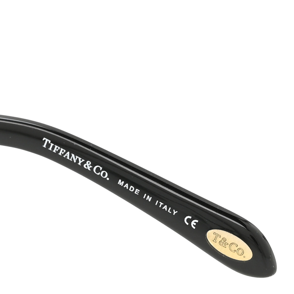 Tiffany Metal Crystal Shield TF3002-B Sunglasses Black 6 of 9