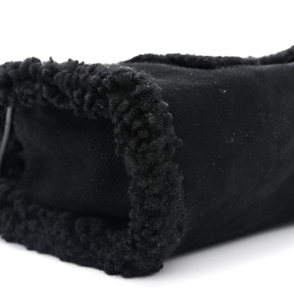 Telfar X UGG Suede shearling Small Shopping Bag Black 8 of 9