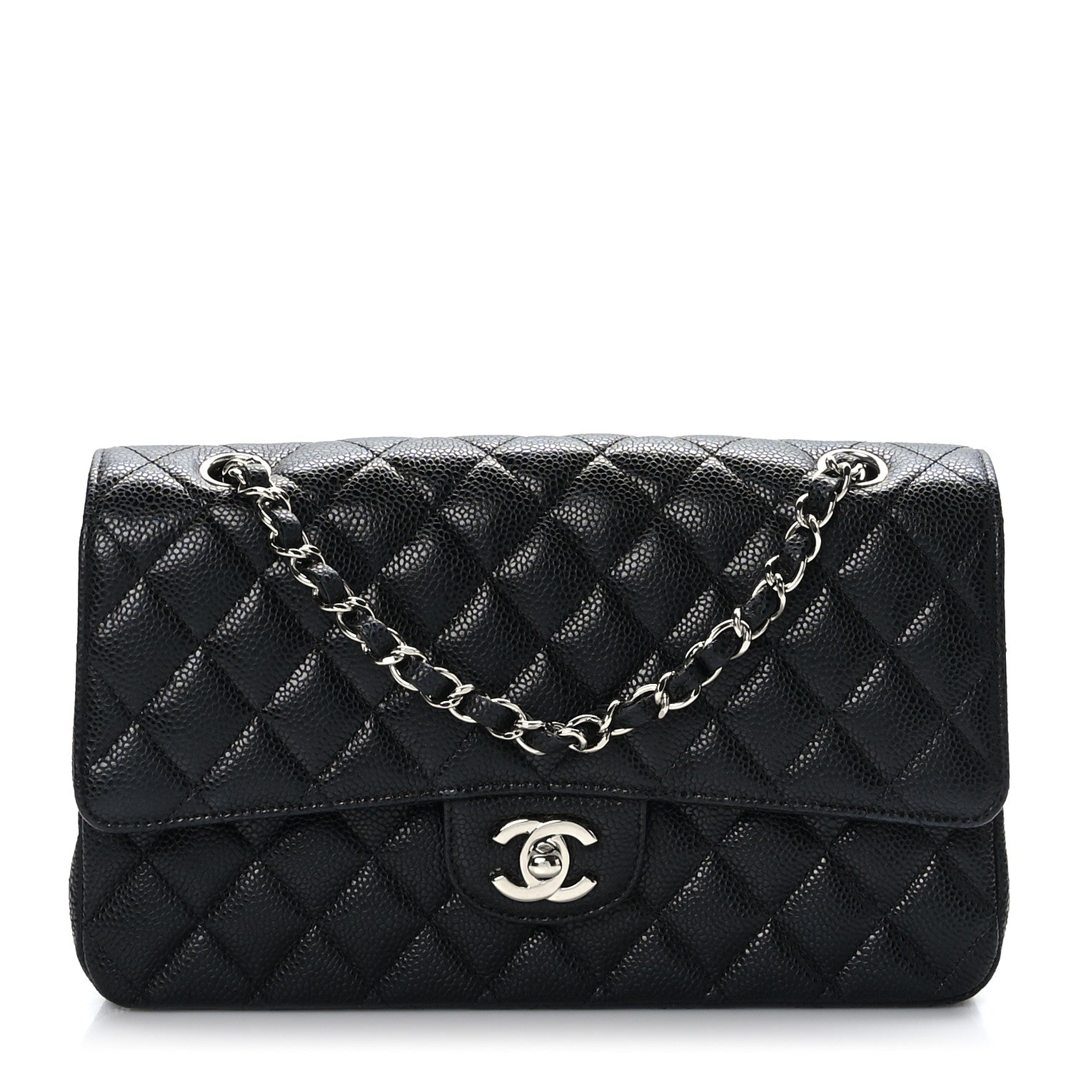 Chanel Caviar Quilted Medium Double Flap Black 1 of 10