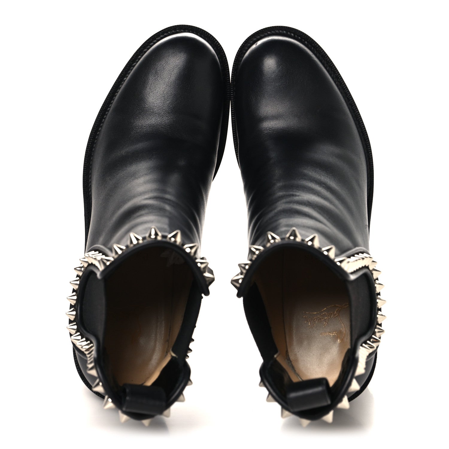 Christian Louboutin Nappa Spiked Capahutta 70 Chelsea Boots 40 Black 2 of 9