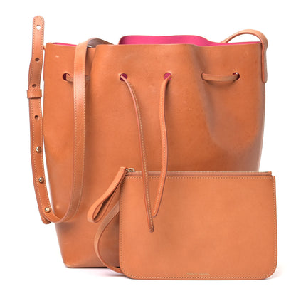 Mansur Gavriel Vegetable Tanned Calfskin Bucket Bag Cammello Dolly 1 of 6