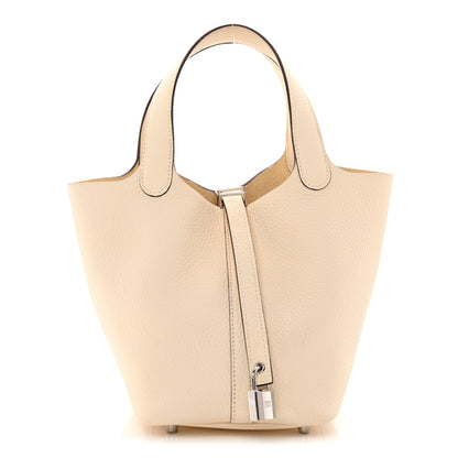 Hermes Taurillon Clemence Picotin Lock Nata 1 of 12