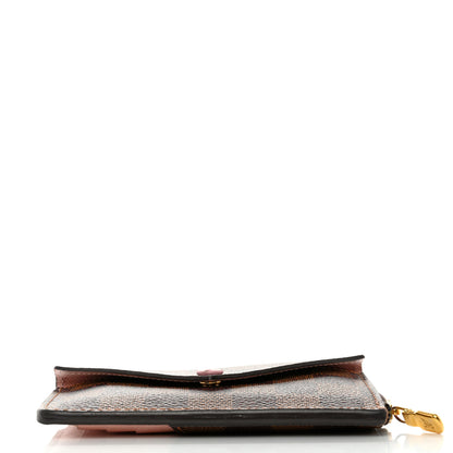 Louis Vuitton Damier Ebene Recto Verso Card Holder Rose Ballerine 9 of 12