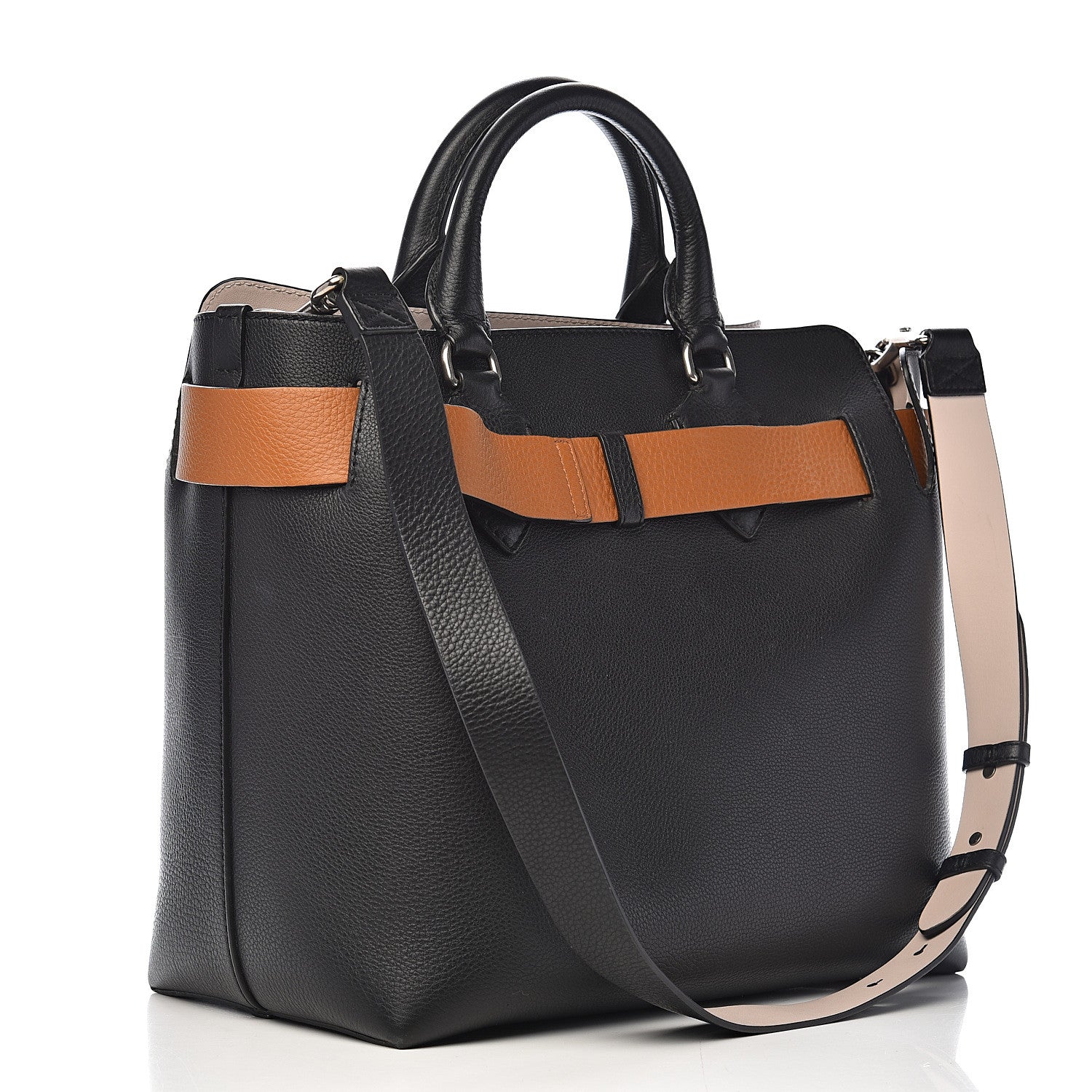 Burberry Soft Grain Calfskin Medium Belt Bag Black 2 of 10