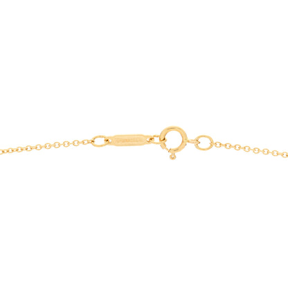 Tiffany 18K Yellow Gold Diamond Heart Pave Pendant Necklace 4 of 5