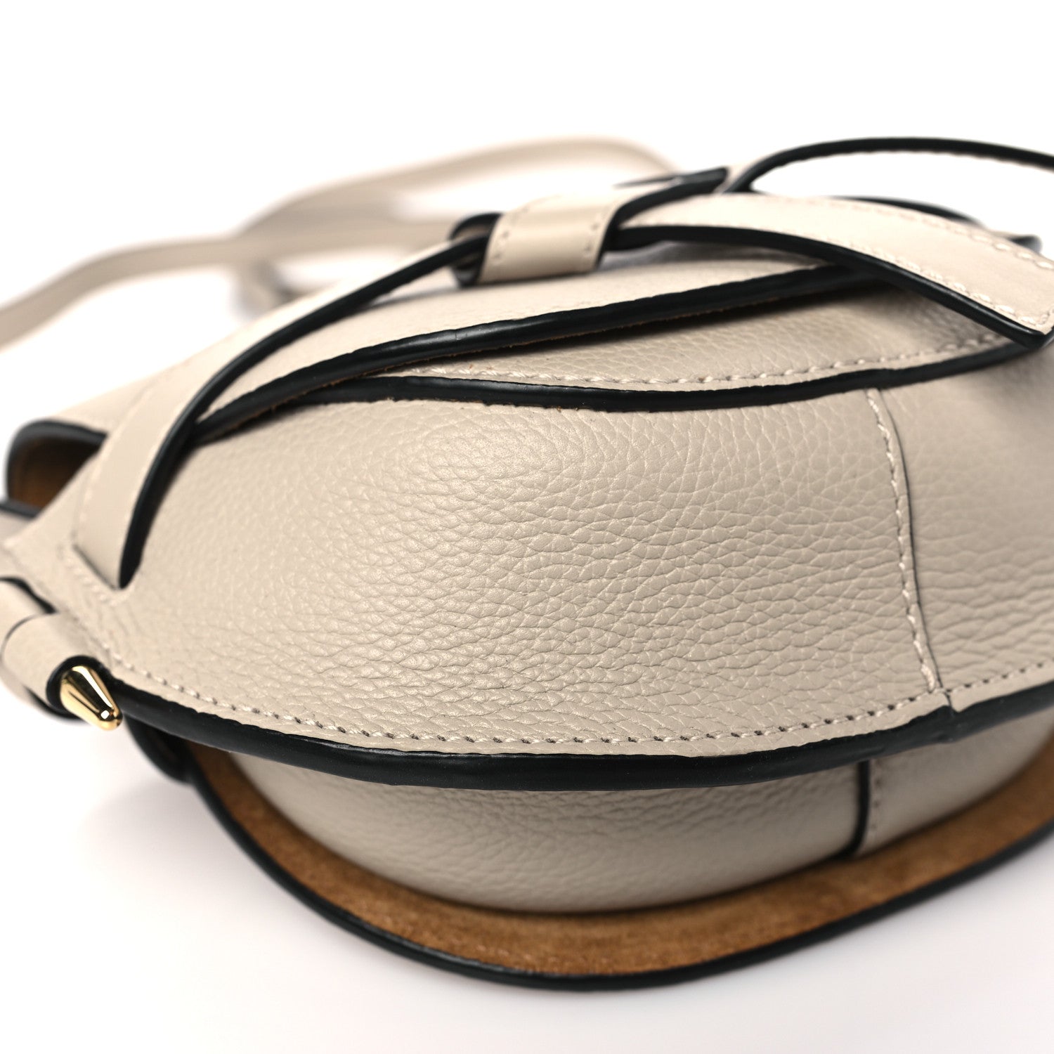 Loewe Grained Calfskin Mini Gate Crossbody Bag Light Oat 8 of 9