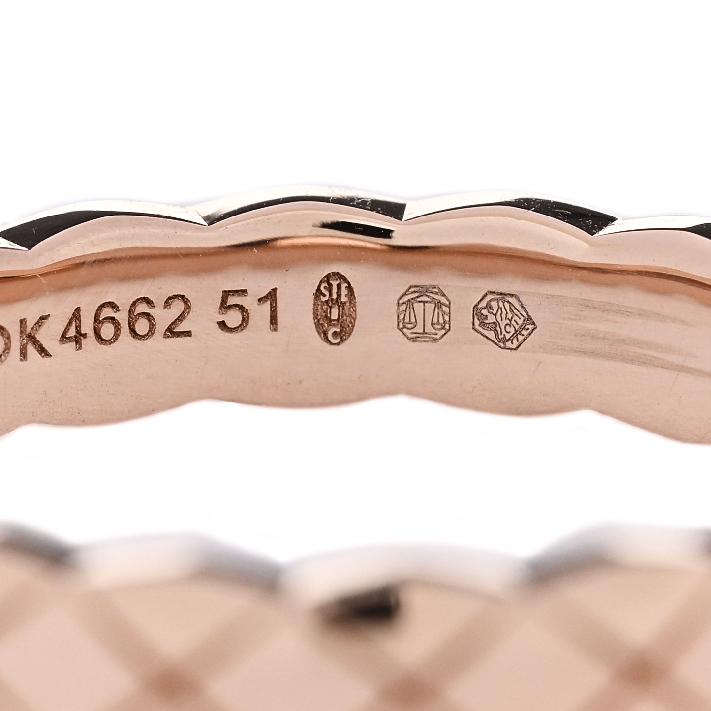 18K Beige Gold Mini Coco Crush Ring 51 5.75