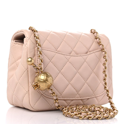 Chanel Lambskin Quilted Mini Pearl Crush Flap Light Pink 3 of 9
