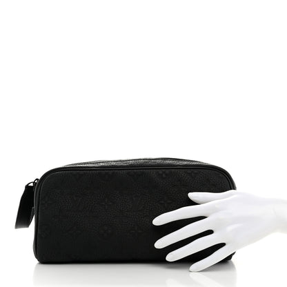 Louis Vuitton Taurillon Monogram Dopp Kit Toilet Pouch Black 2 of 7