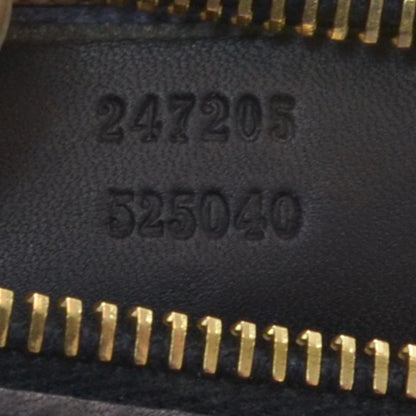 Gucci Monogram Selleria Calfskin Vintage Web Medium Boston Beige Blue 8 of 9